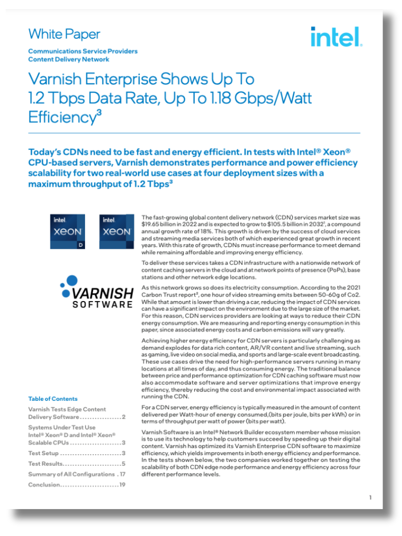 White Paper Varnish Enterprise Shows Up To 1.2 Tbps Data Rate, Up To